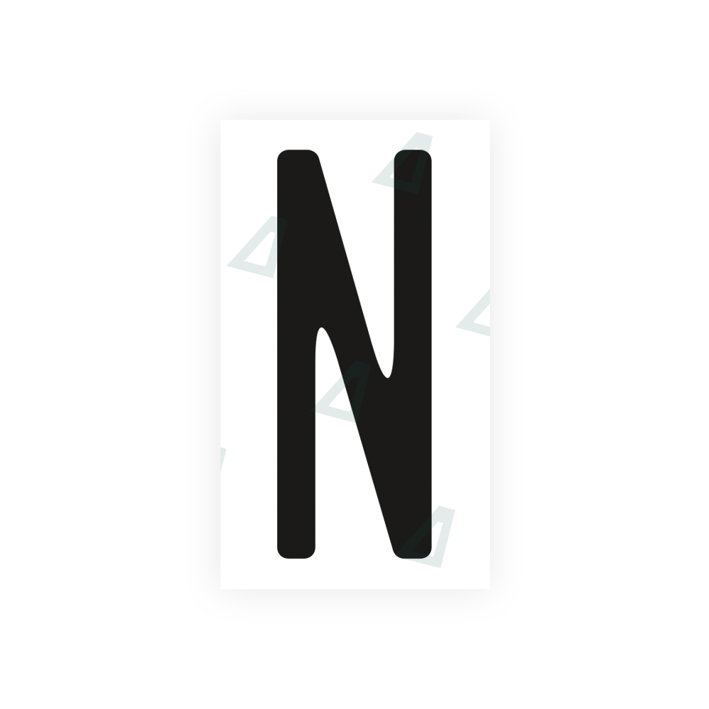 Nanofilm Ecoslick™ for US (Ohio 2013) license plates - Symbol "N" luxsuede