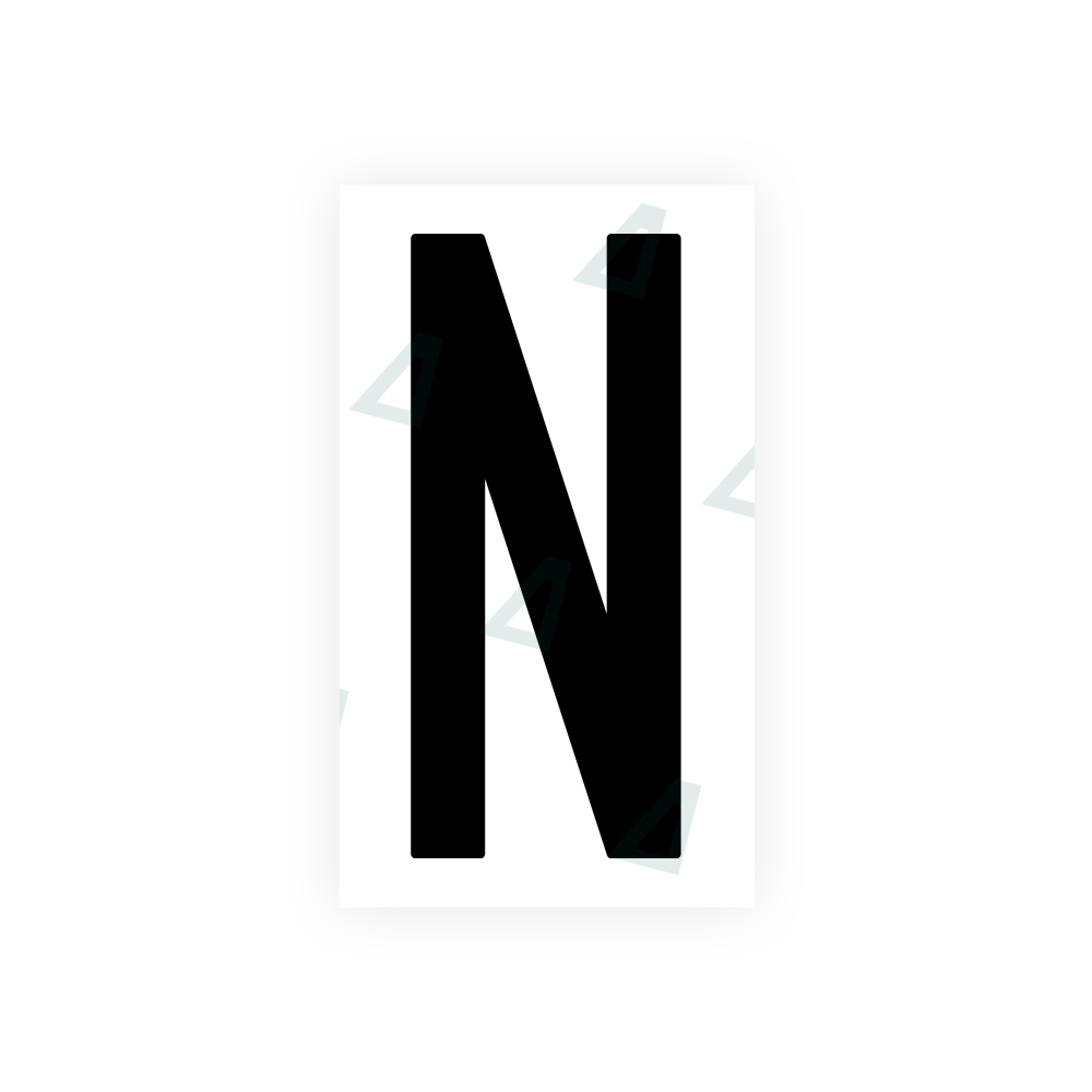 Nanofilm Ecoslick™ for US (New Jersey) license plates - Symbol "N" luxsuede