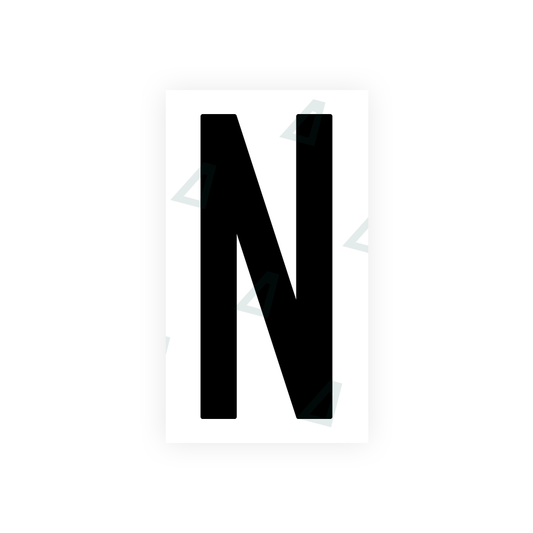 Nanofilm Ecoslick™ for US (New Jersey) license plates - Symbol "N" luxsuede