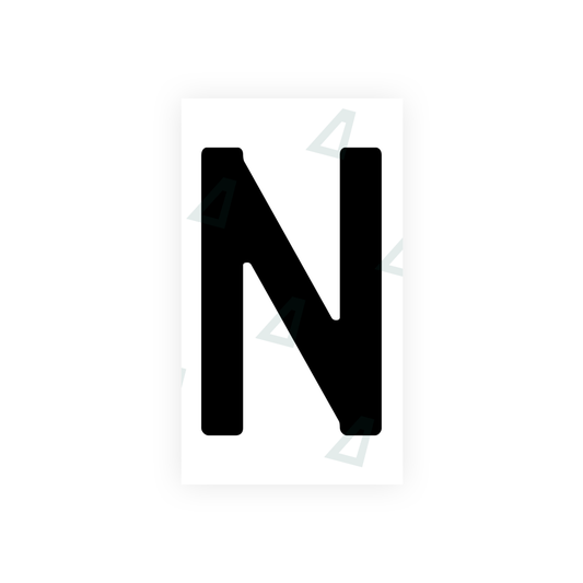 Nanofilm Ecoslick™ for german (wide) number plates - Symbol "N" luxsuede