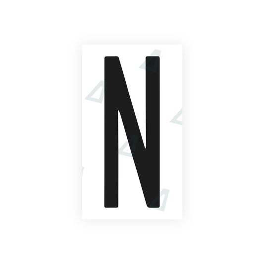 Nanofilm Ecoslick™ for US (New York 2001) license plates - Symbol "N" luxsuede