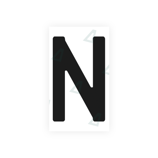 Nanofilm Ecoslick™ for argentina license plates - Symbol "N" luxsuede