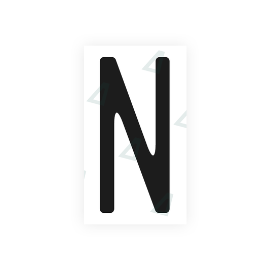 Nanofilm Ecoslick™ for US (Massachusetts) license plates - Symbol "N" luxsuede