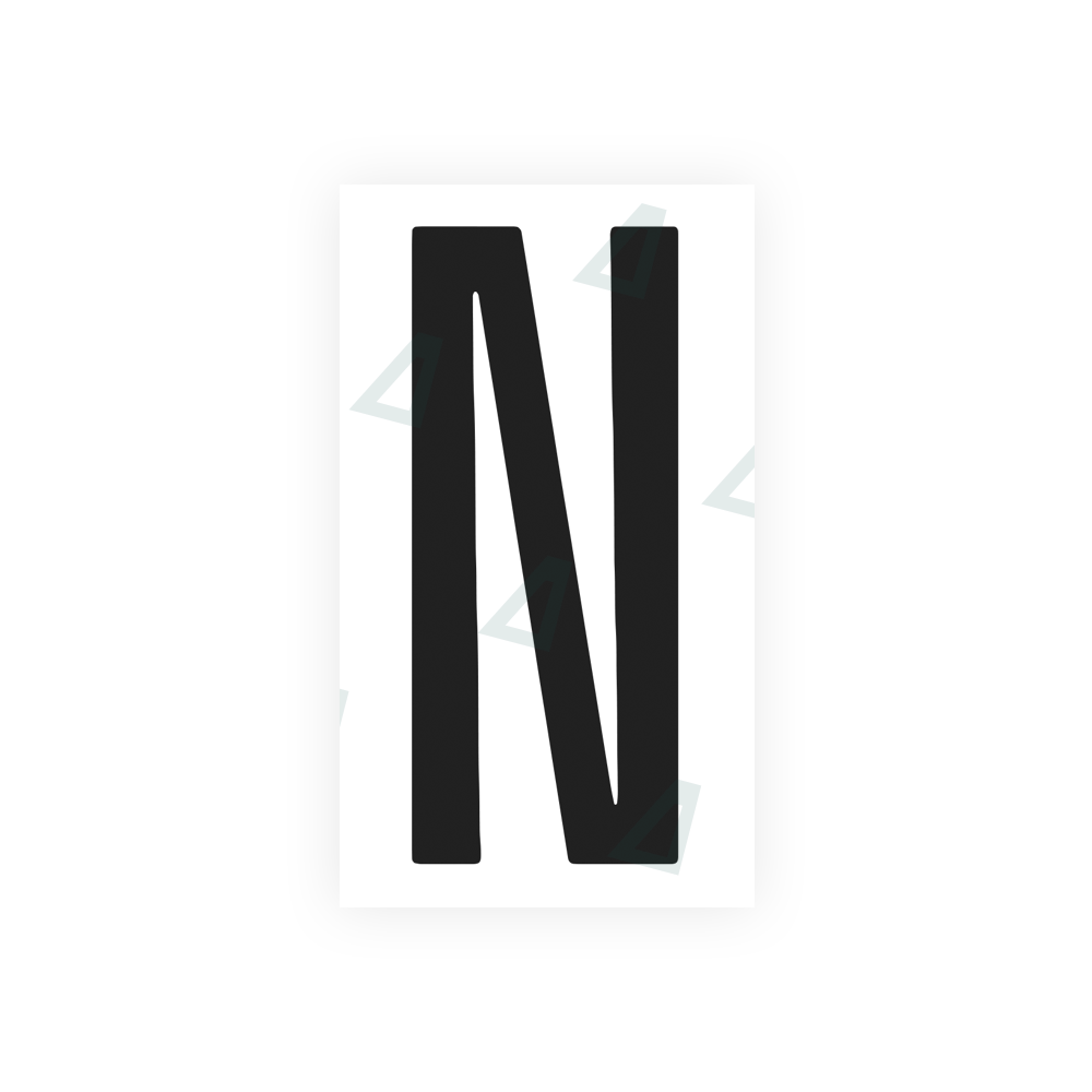 Nanofilm Ecoslick™ for US (Washington D.C.) license plates - Symbol "N" luxsuede