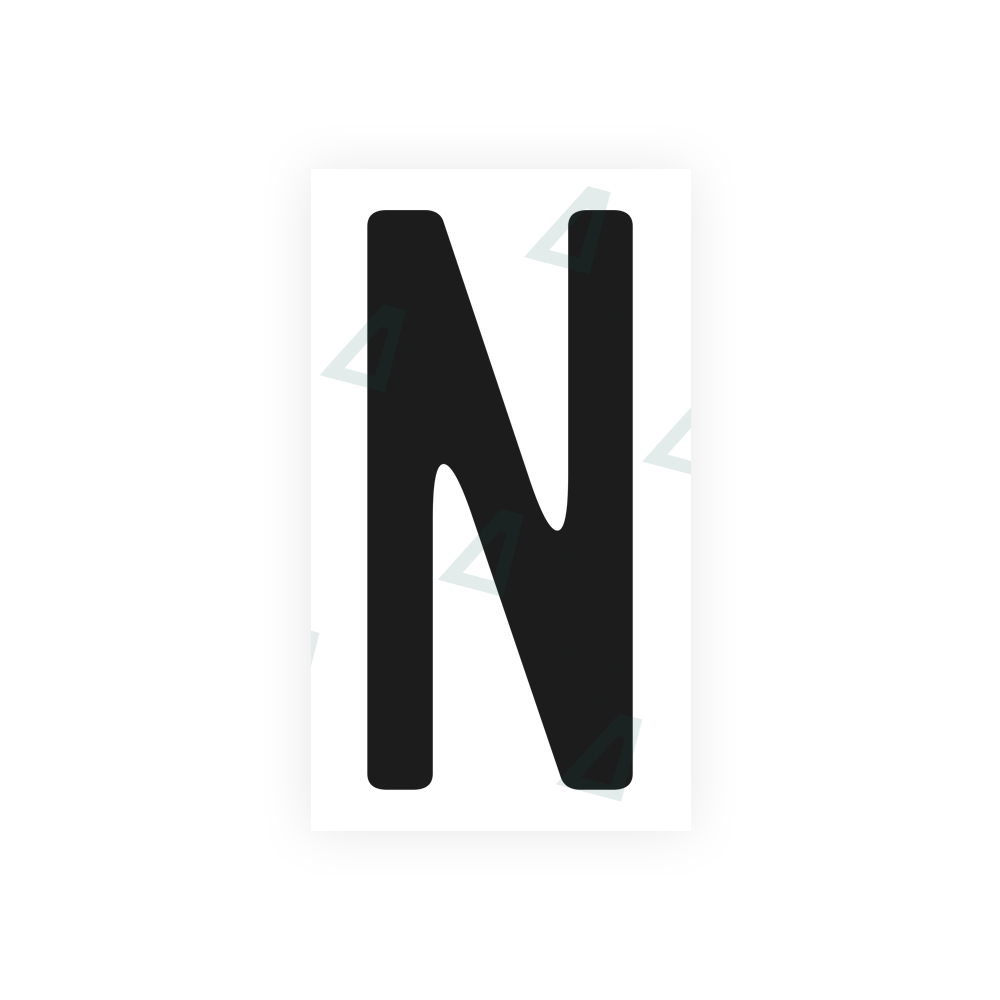 Nanofilm Ecoslick™ for US (California) license plates - Symbol "N" luxsuede