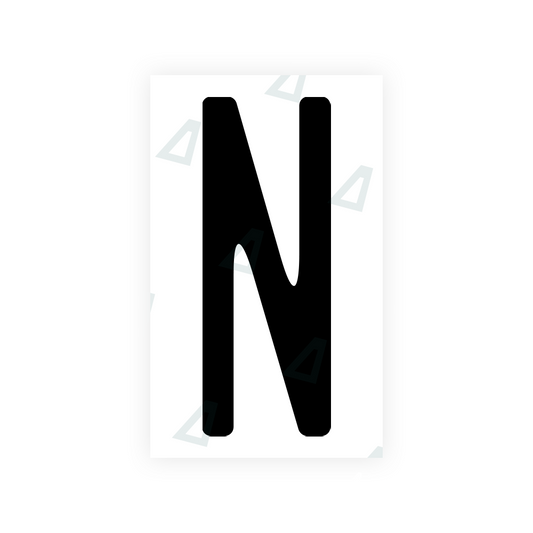 Nanofilm Ecoslick™ for US (New Jersey - 2) license plates - Symbol "N" luxsuede