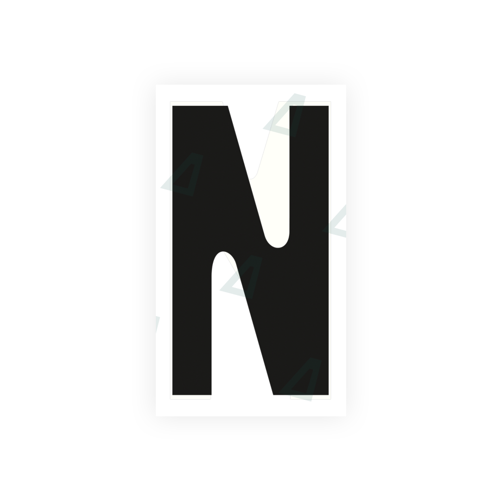 Nanofilm Ecoslick™ for french license plates - Symbol "N" luxsuede