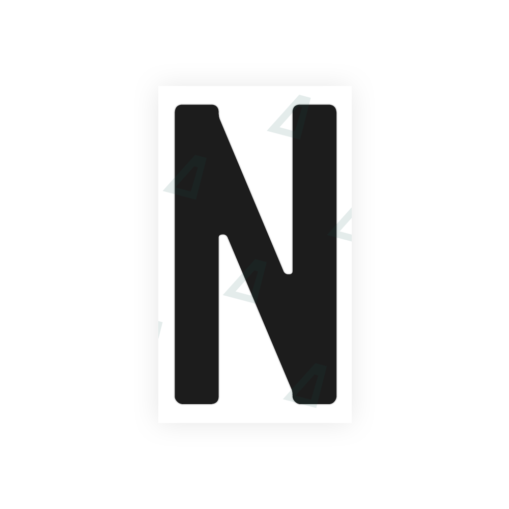 Nanofilm Ecoslick™ for german (standard) number plates - Symbol "N" luxsuede