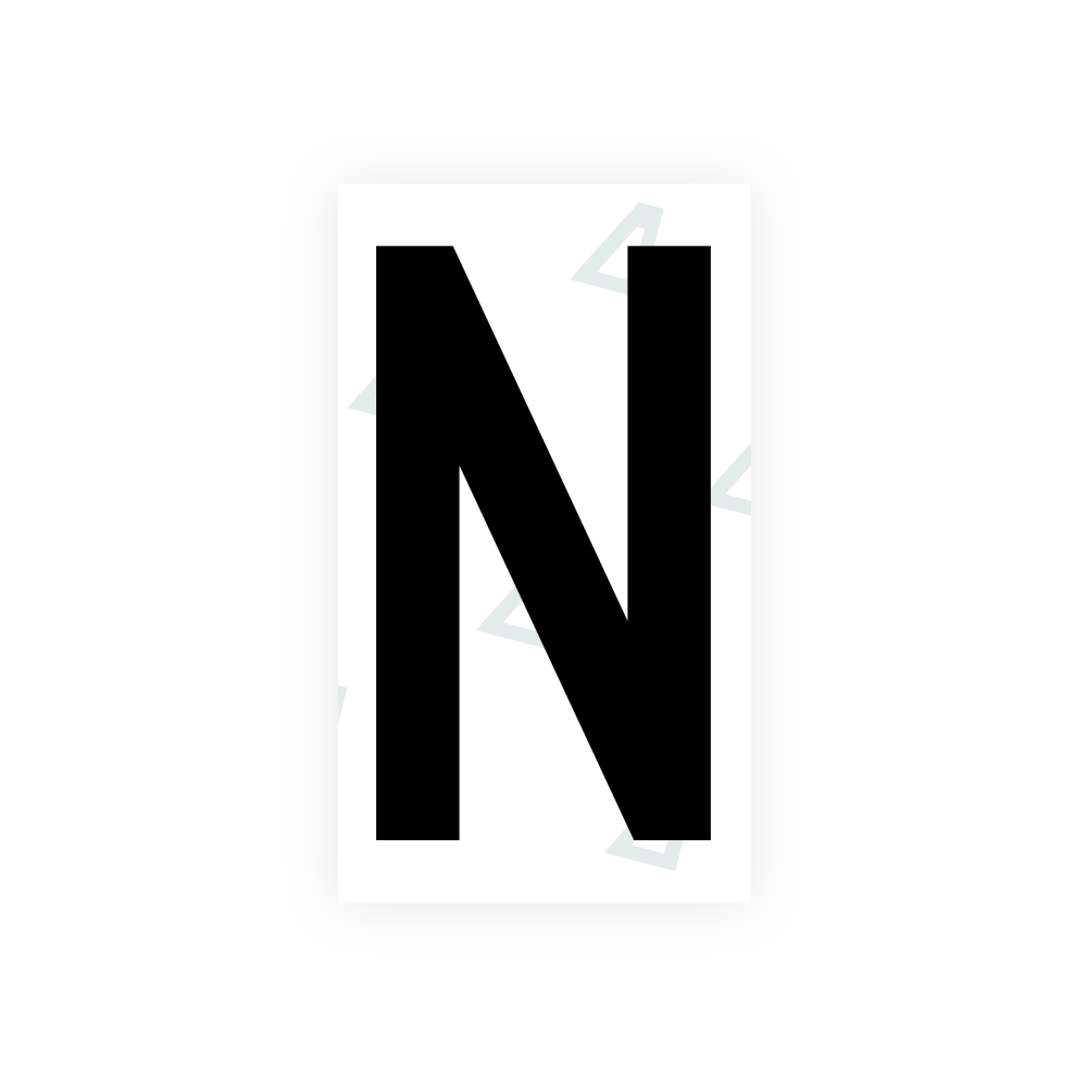 Nanofilm Ecoslick™ for greek license plates - Symbol "N" luxsuede