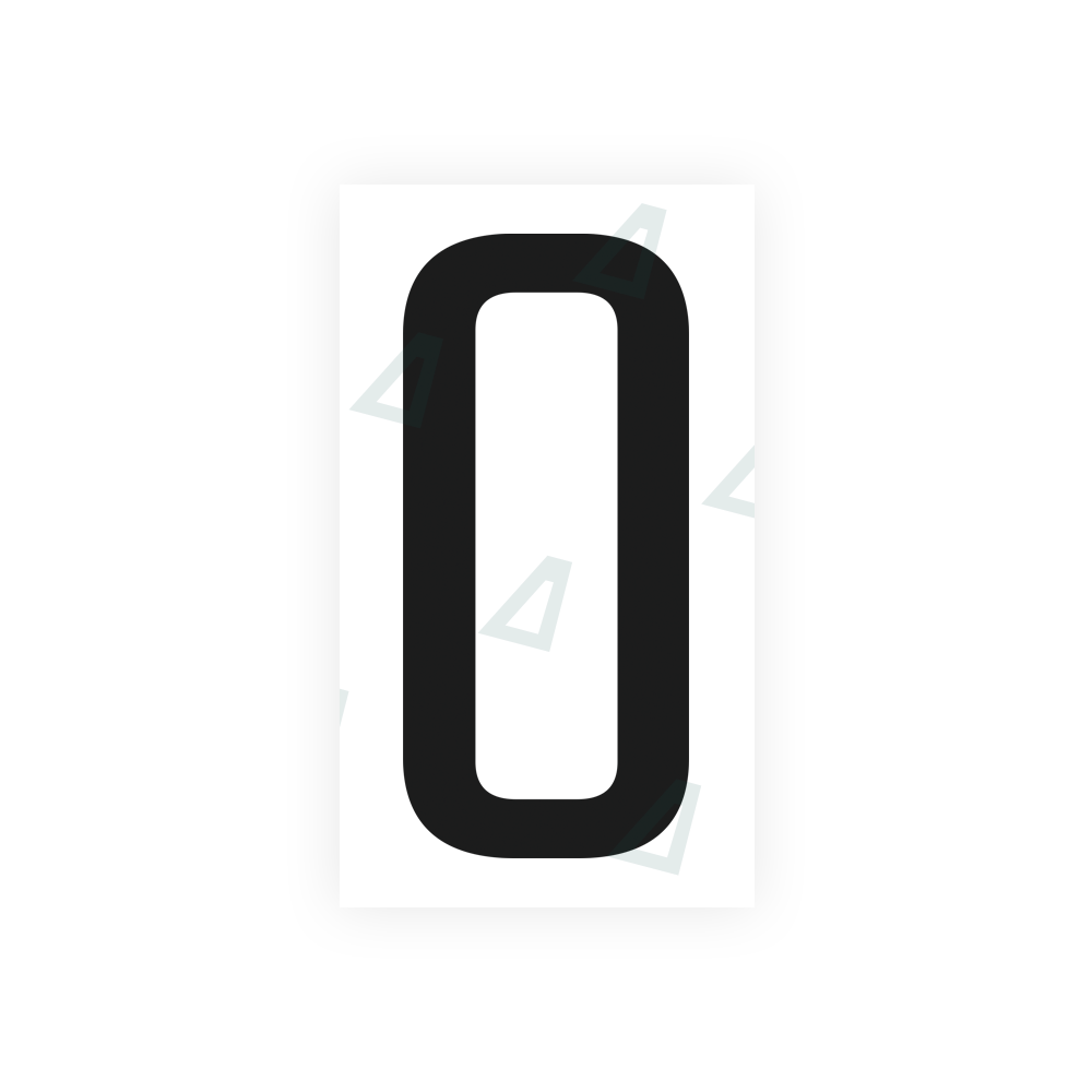 Nanofilm Ecoslick™ for US (California) license plates - Symbol "O" luxsuede