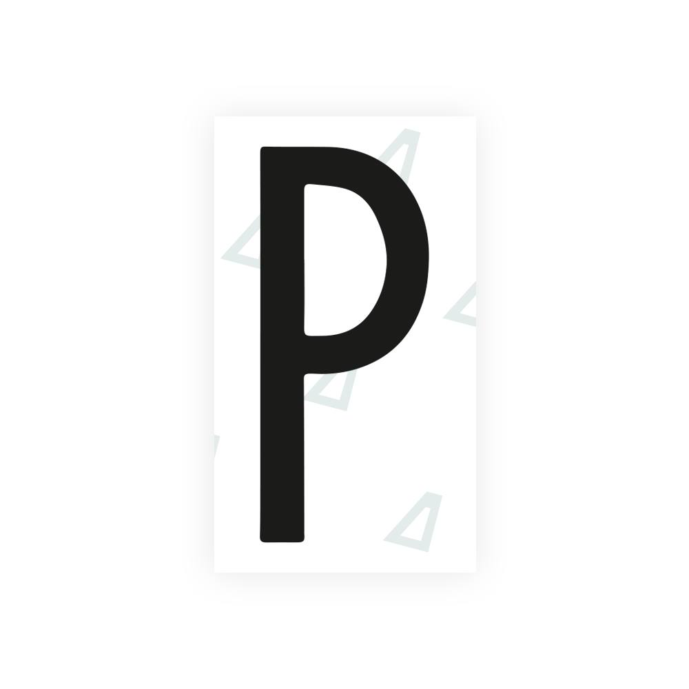 Nanofilm Ecoslick™ for mexican license plates - Symbol "P" luxsuede