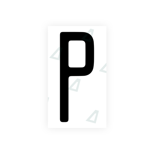 Nanofilm Ecoslick™ for US (Illinois) license plates - Symbol "P" luxsuede