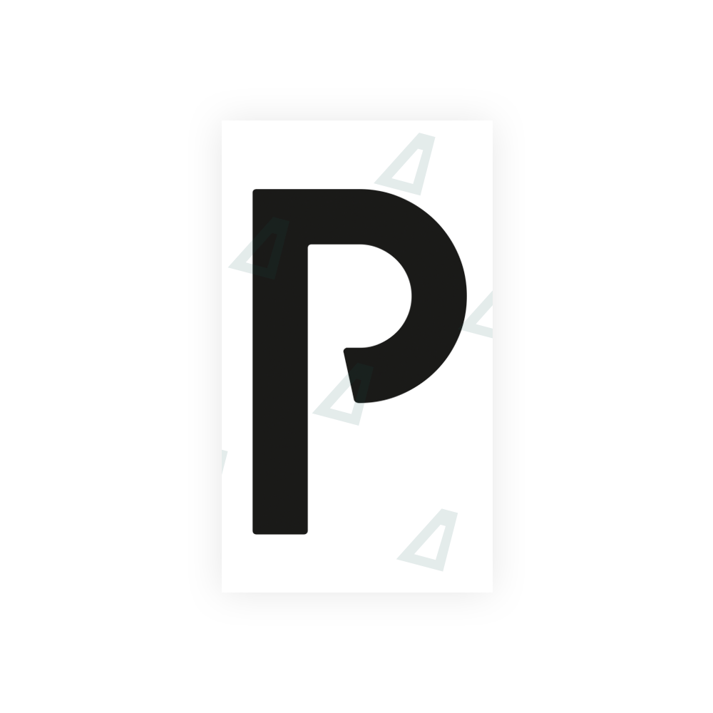 Nanofilm Ecoslick™ for dutch license plates - Symbol "P" luxsuede