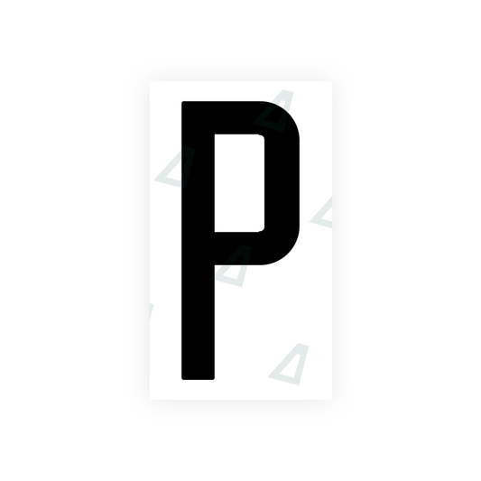 Nanofilm Ecoslick™ for US (New Jersey) license plates - Symbol "P" luxsuede