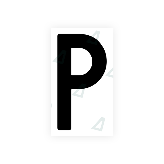 Nanofilm Ecoslick™ for Indian license plates - Symbol "P" luxsuede