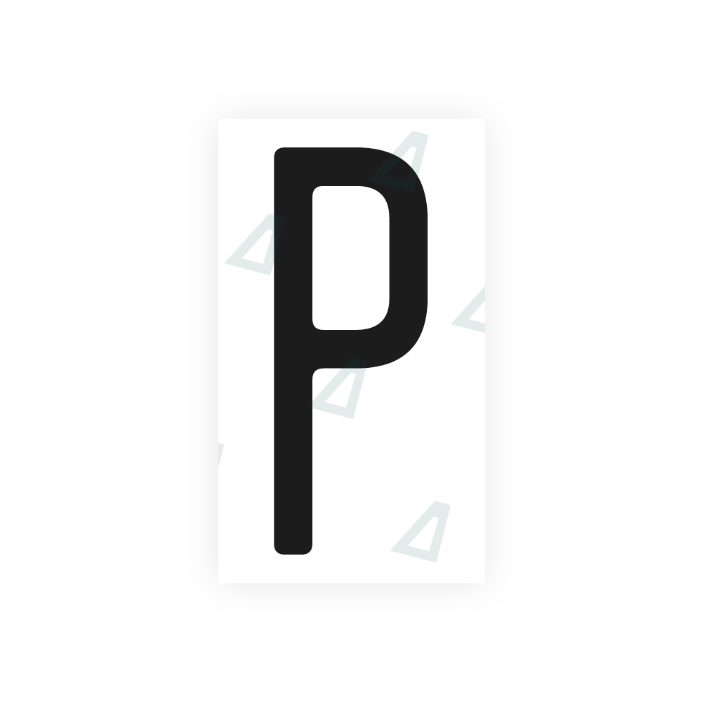 Nanofilm Ecoslick™ for US (Maryland) license plates - Symbol "P" luxsuede