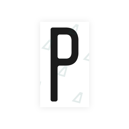 Nanofilm Ecoslick™ for US (Washington State) license plates - Symbol "P" luxsuede