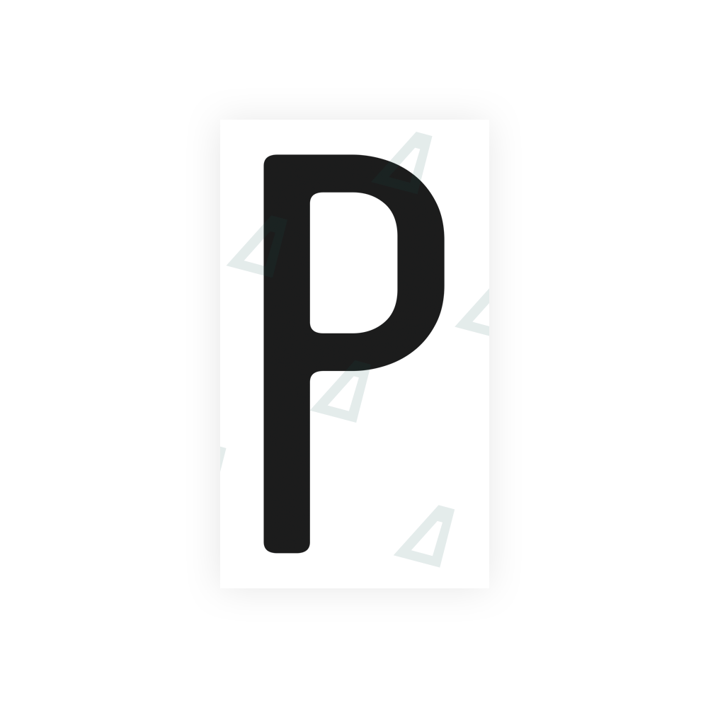 Nanofilm Ecoslick™ for US (California) license plates - Symbol "P" luxsuede