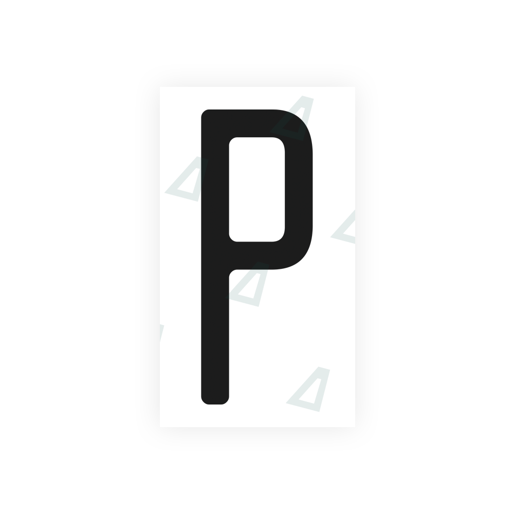 Nanofilm Ecoslick™ for US (North Carolina) license plates - Symbol "P" luxsuede