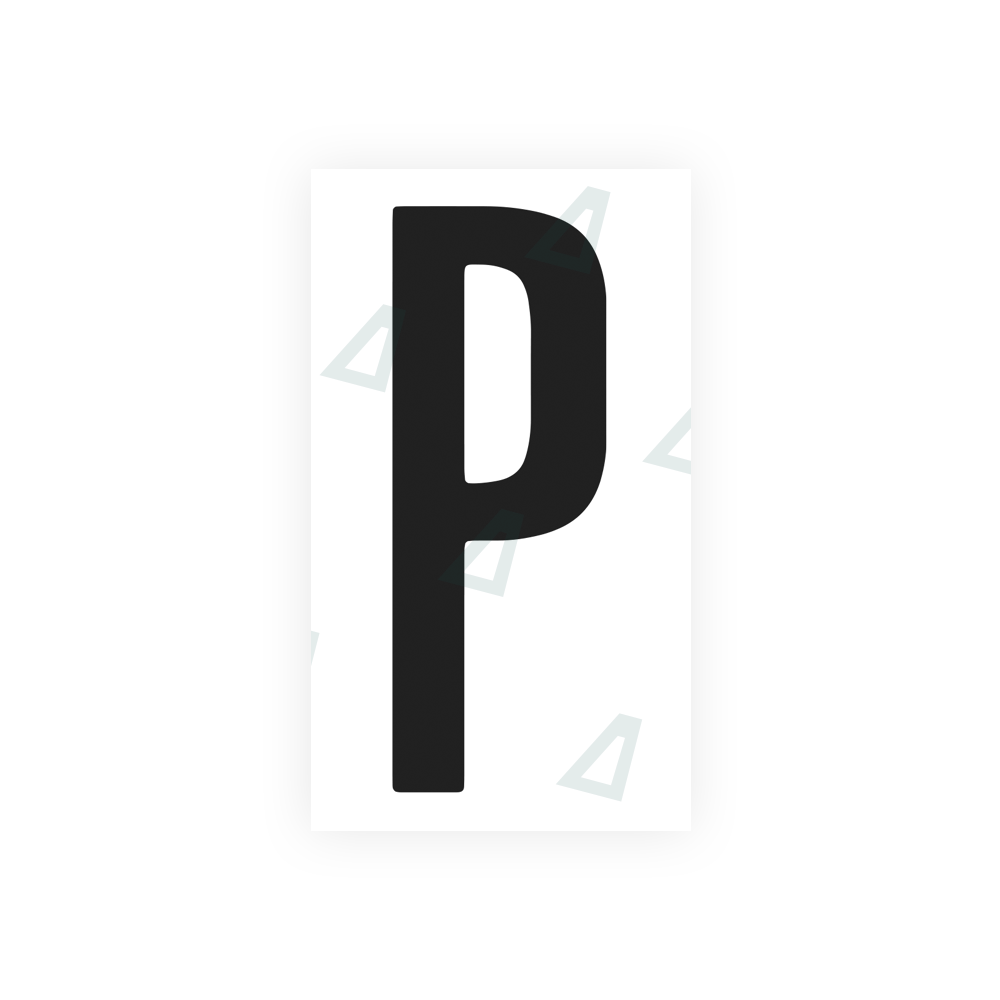 Nanofilm Ecoslick™ for US (Washington D.C.) license plates - Symbol "P" luxsuede