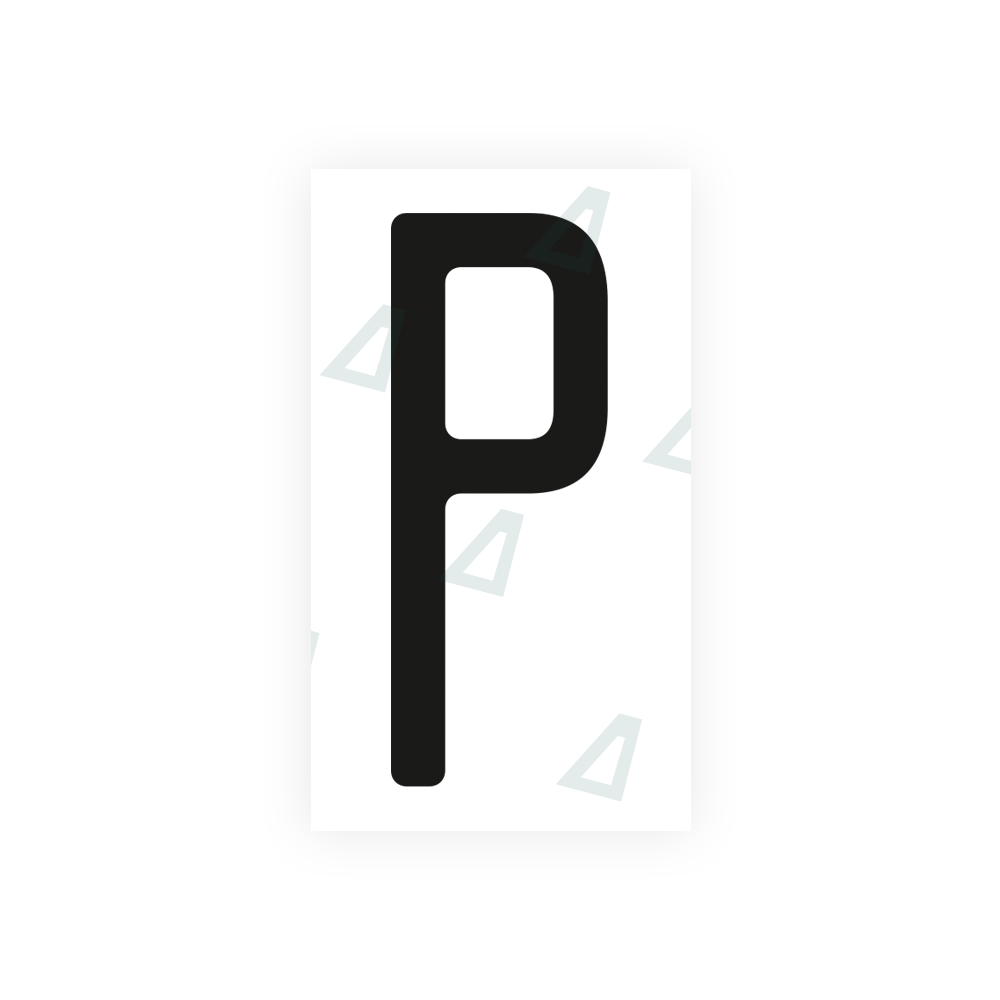 Nanofilm Ecoslick™ for US (Ohio 2013) license plates - Symbol "P" luxsuede