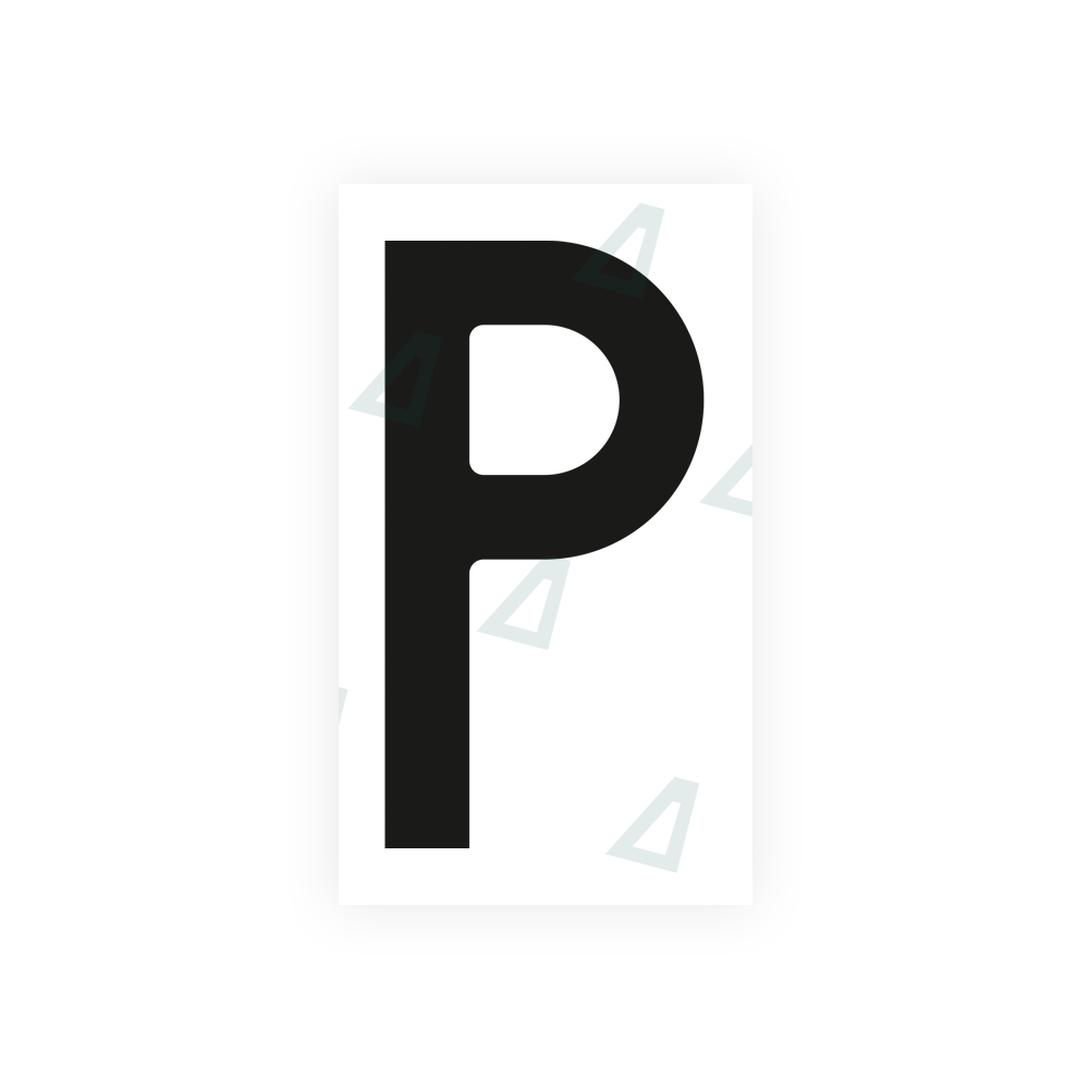 Nanofilm Ecoslick™ for czech license plates - Symbol "P" luxsuede