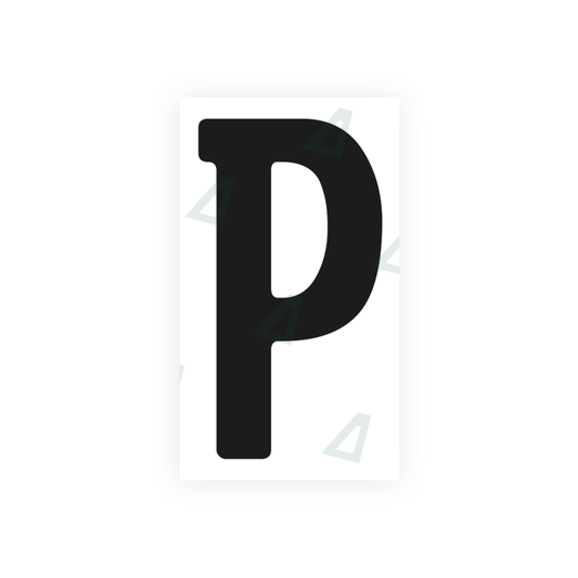 Nanofilm Ecoslick™ for german (standard) number plates - Symbol "P" luxsuede