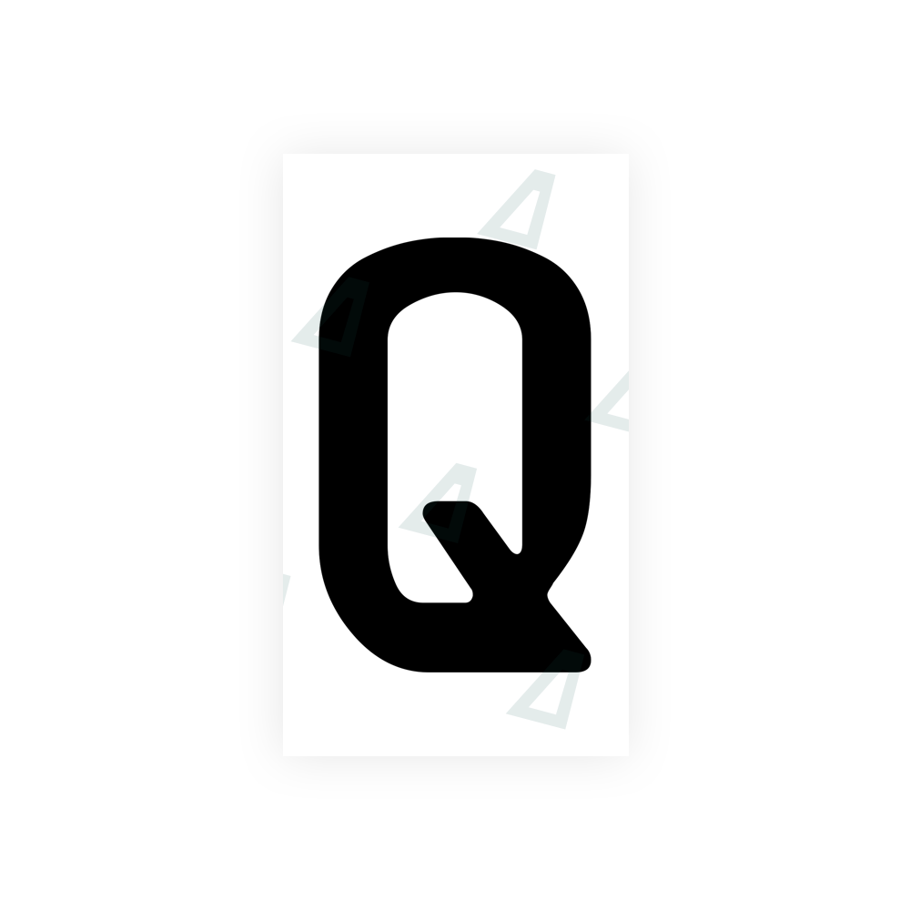 Nanofilm Ecoslick™ for аrmenia number plates - Symbol "Q" luxsuede