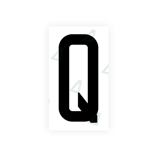 Nanofilm Ecoslick™ for US (New Jersey) license plates - Symbol "Q" luxsuede