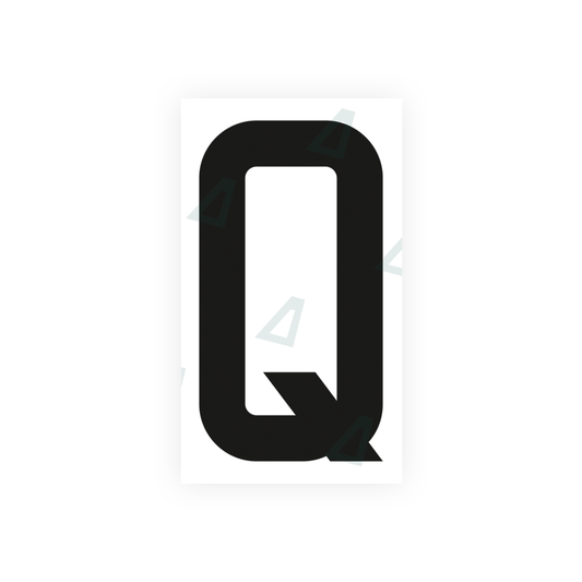 Nanofilm Ecoslick™ for french license plates - Symbol "Q" luxsuede