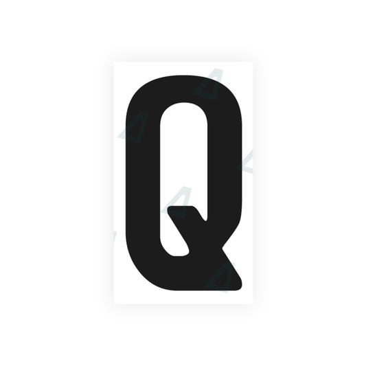 Nanofilm Ecoslick™ for german (standard) number plates - Symbol "Q" luxsuede