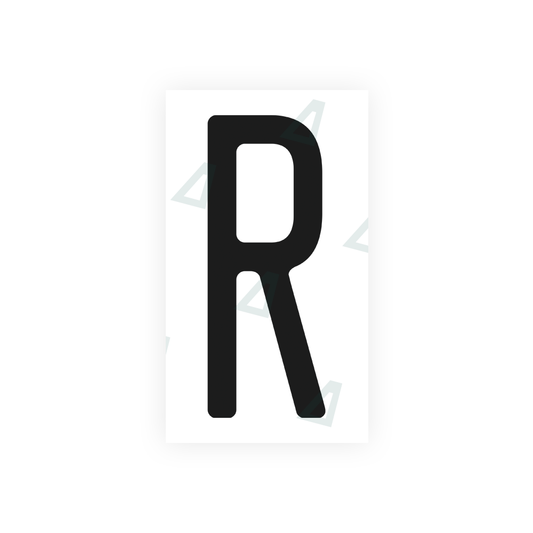 Nanofilm Ecoslick™ for US (Washington State) license plates - Symbol "R" luxsuede