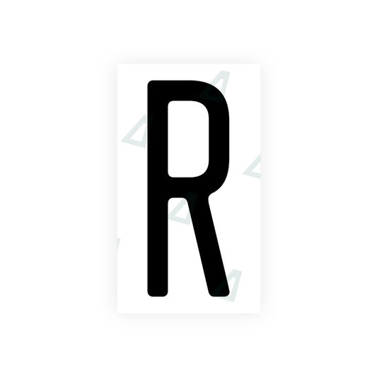 Nanofilm Ecoslick™ for US (Wisconsin) license plates - Symbol "R" luxsuede