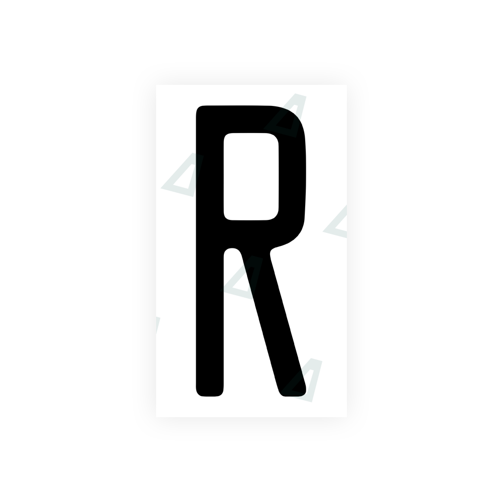 Nanofilm Ecoslick™ for US (Illinois) license plates - Symbol "R" luxsuede