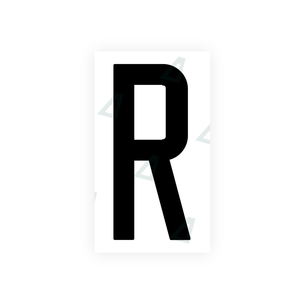 Nanofilm Ecoslick™ for US (New Jersey) license plates - Symbol "R" luxsuede