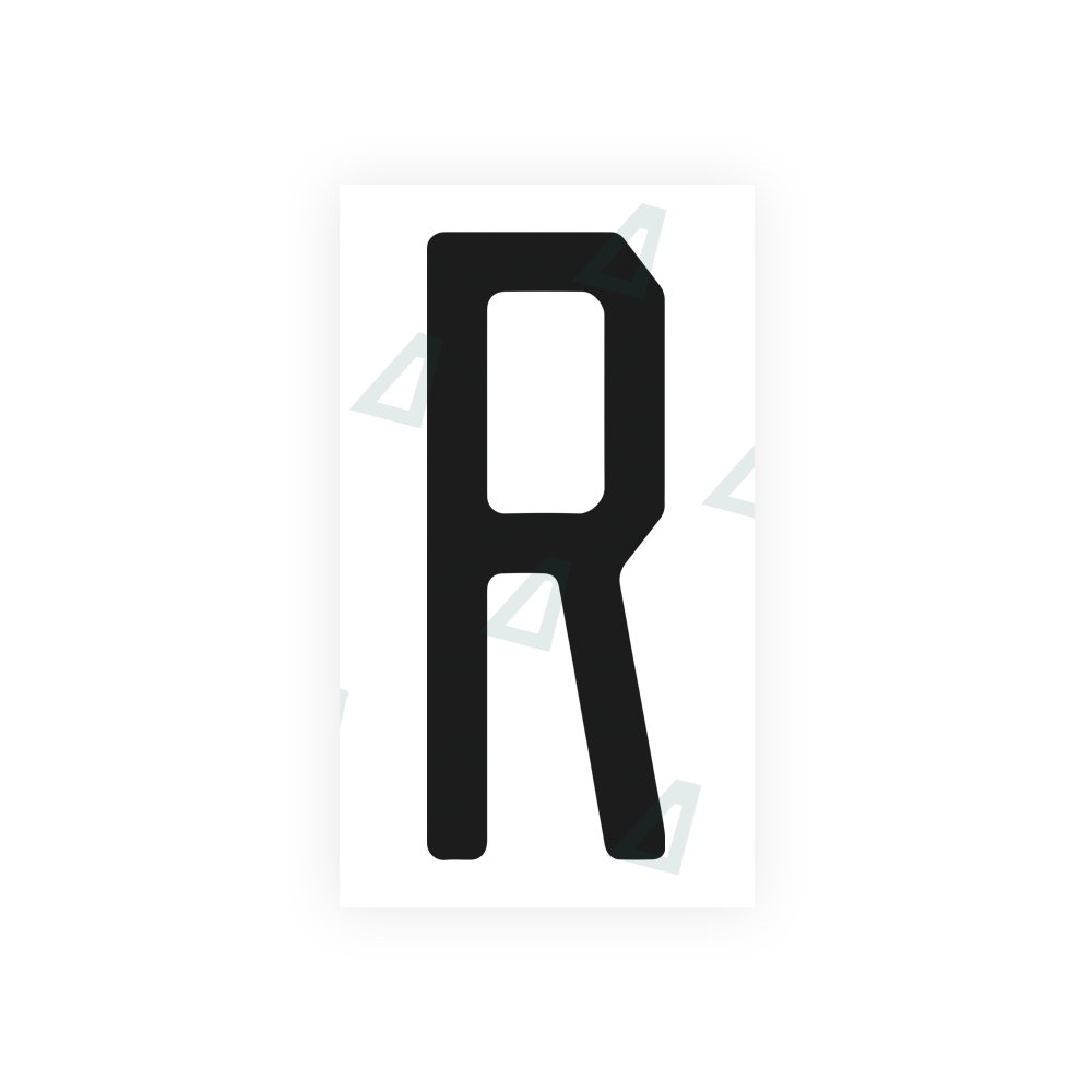 Nanofilm Ecoslick™ for US (Florida) license plates - Symbol "R" luxsuede