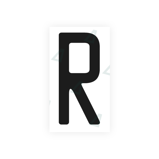 Nanofilm Ecoslick™ for US (Quebec) license plates - Symbol "R" luxsuede