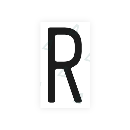 Nanofilm Ecoslick™ for US (Massachusetts) license plates - Symbol "R" luxsuede