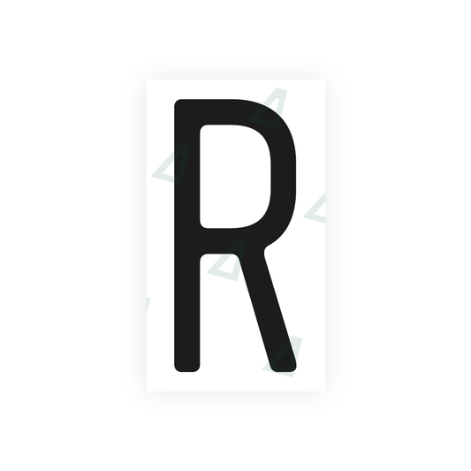 Nanofilm Ecoslick™ for US (Maryland) license plates - Symbol "R" luxsuede