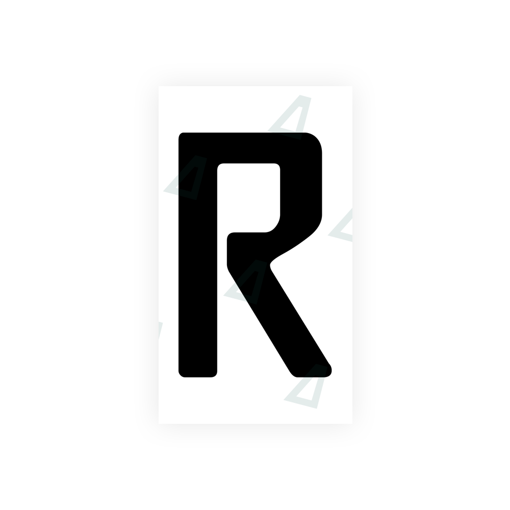 Nanofilm Ecoslick™ for german (wide) number plates - Symbol "R" luxsuede