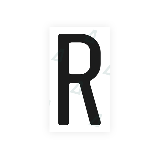 Nanofilm Ecoslick™ for US (California) license plates - Symbol "R" luxsuede