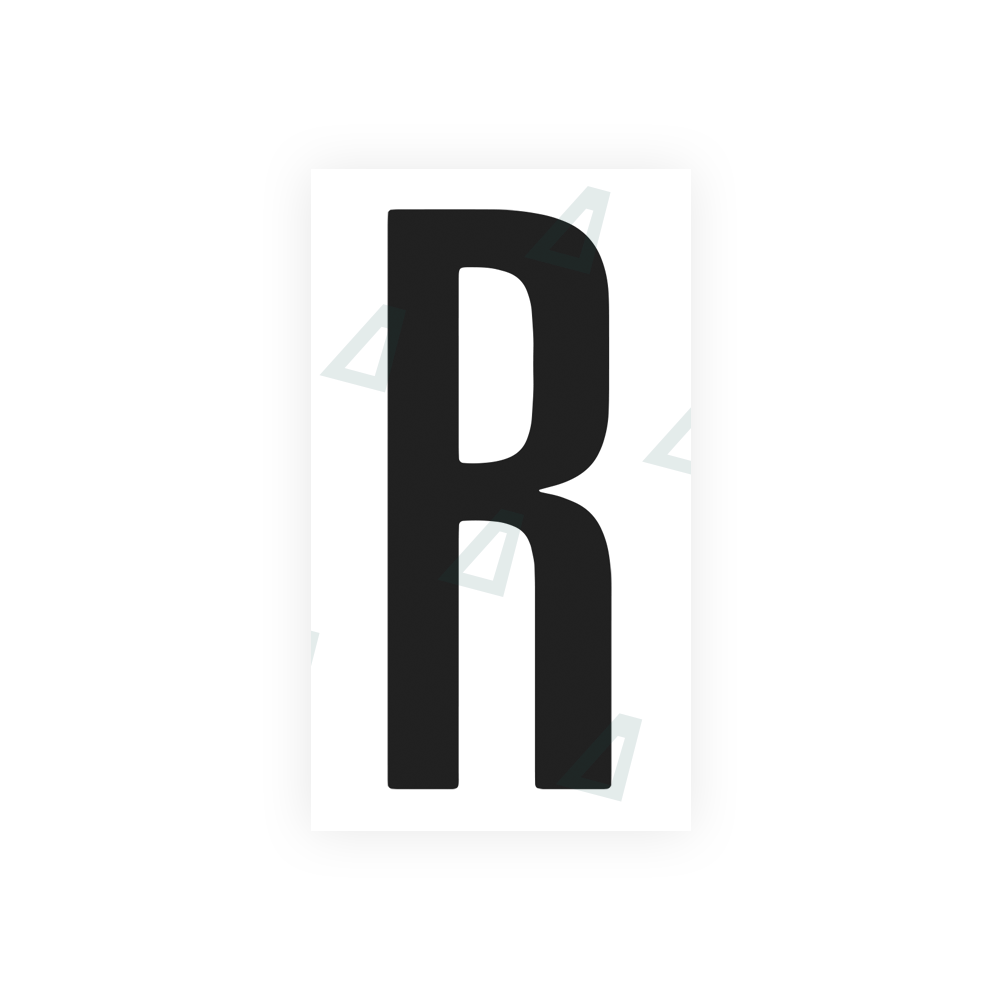 Nanofilm Ecoslick™ for US (Washington D.C.) license plates - Symbol "R" luxsuede