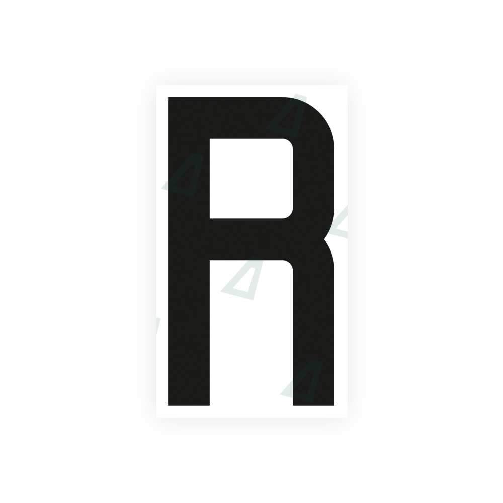 Nanofilm Ecoslick™ for french license plates - Symbol "R" luxsuede