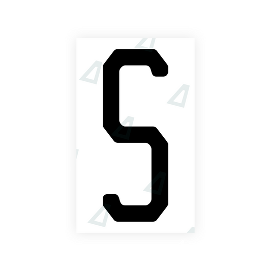 Nanofilm Ecoslick™ for US (New Jersey - 2) license plates - Symbol "S" luxsuede