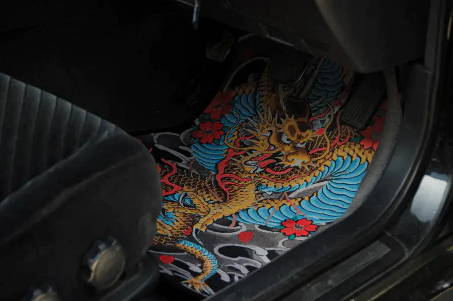 THE DRAGON TATTOO | LIMITED EDITION FLOOR MATS luxsuede