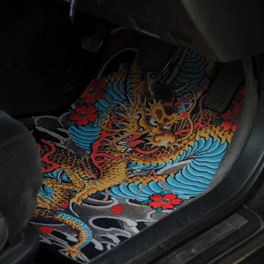 THE DRAGON TATTOO | LIMITED EDITION FLOOR MATS luxsuede