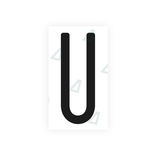 Nanofilm Ecoslick™ for US (Maryland) license plates - Symbol "U" luxsuede