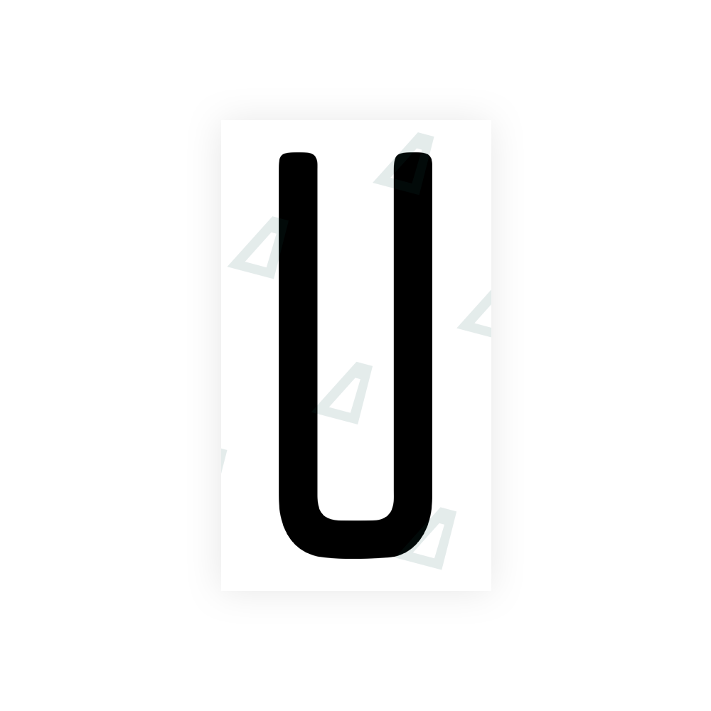 Nanofilm Ecoslick™ for US (Illinois) license plates - Symbol "U" luxsuede