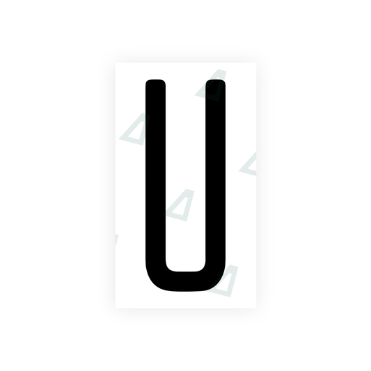 Nanofilm Ecoslick™ for US (Illinois) license plates - Symbol "U" luxsuede