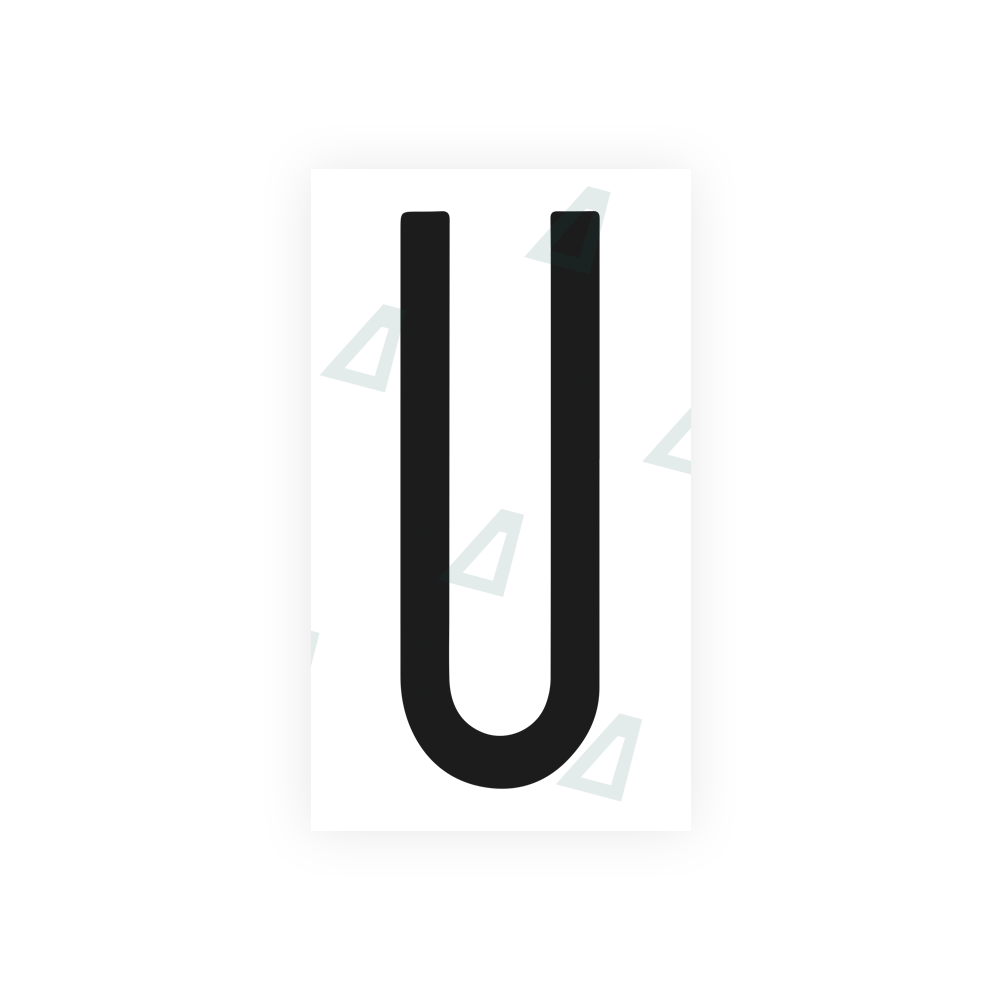 Nanofilm Ecoslick™ for US (New York 1986) license plates - Symbol "U" luxsuede